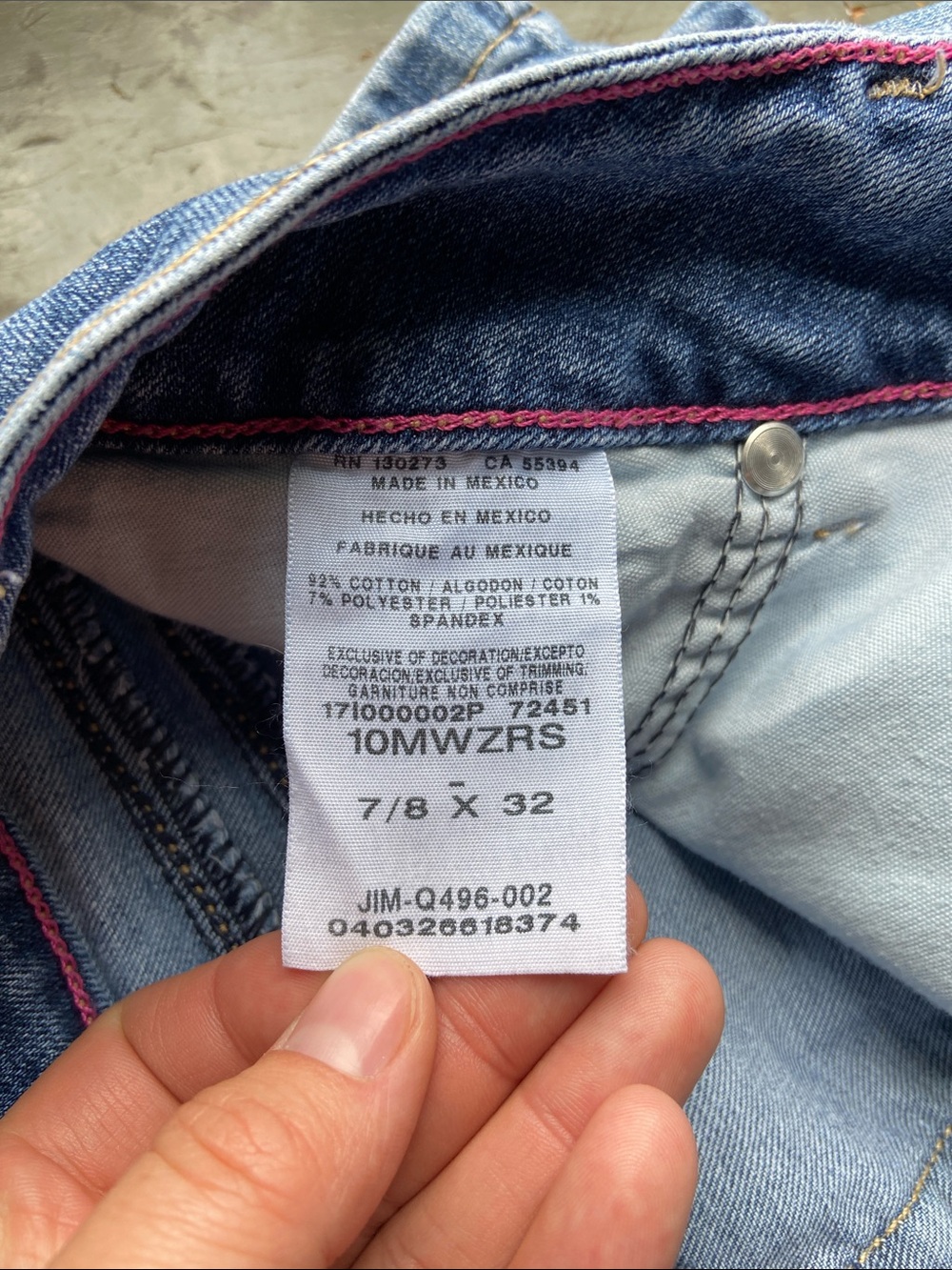 Wrangler Blue Women's Jeans with Embroidered Pocket - Picture 4 of 5